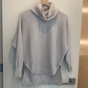 All Saints cowl neck sweater with hi low detail